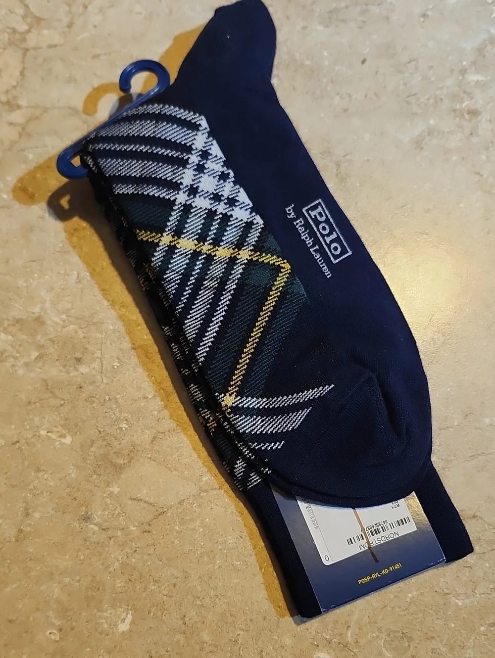 Polo Ralph Lauren Crest Plaid Dress Socks